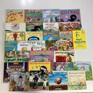 Boy Bedtime Classic Picture Story Preschool Kindergarten 28 Children's Book Lot - Foto 1 di 4