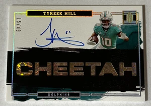 Tyreek Hill Auto /49 Cheetah 2023 Panini Impeccable Football Miami Dolphins - Picture 1 of 3