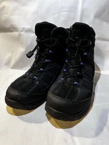 Lands End Boots Black Waterproof Hiking Snow Outdoor Uk 7.5 - Picture 1 of 10