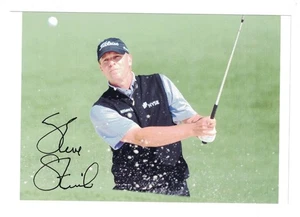 Foto firmada autografiada por Steve Stricker de 4 x 6 de golf PGA - Imagen 1 de 1