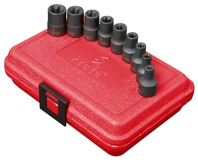 Sunex International 3670SE 9 Pc. External Torx Socket Set - E5 thru E16 - Image 1 of 2