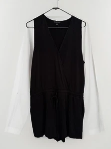 Beyond Yoga Damen Strampler Größe XL schwarz ärmellos einfache Raffung Cinched Taille - Bild 1 von 13