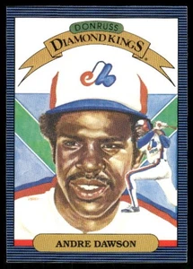 1986 Donruss Diamond Kings Andre Dawson #25 Montreal Expos - Picture 1 of 2