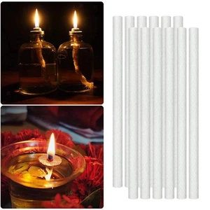 12x   Fiberglass Replacement Wicks for Tiki Torches Oil Lamp Outdoor - Picture 1 of 7