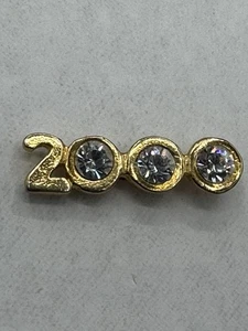 Spilla da bavero vintage color oro anno 2000 Y2K made in USA - Foto 1 di 3