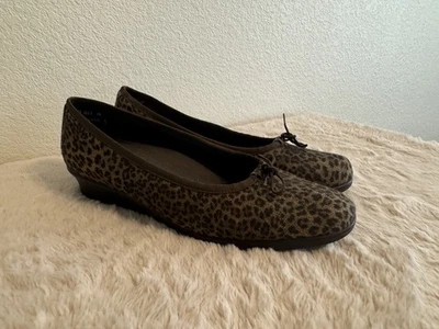Zapatos cómodos Munro American Sydney Leopardo planos marrón estampado animal talla 6 Foto 1 de 4