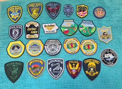 PARCHE POLICÍA SHERIFF IOWA IA - LOTE COLECCIÓN 23 PARCHES Foto 1 de 2