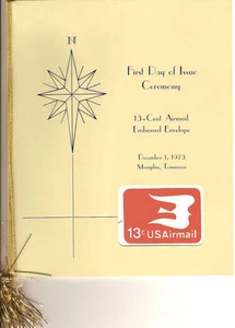 #UC47 13c Bird in Flight Aerogramme First Day Ceremony Program - Picture 1 of 1