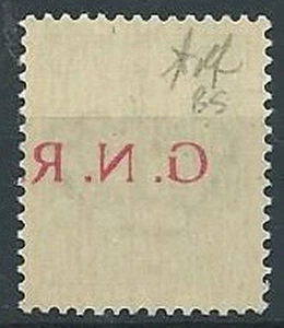 1944 RSI GNR BRESCIA I TIPO 1° TIRATURA 25 C MNH ** VARIETà LEGGI - RSI074 - Foto 1 di 1