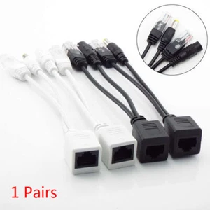12V POE Splitter Power Over Ethernet Adapter Cable RJ45 Injector Kit IP Camera - Bild 1 von 9