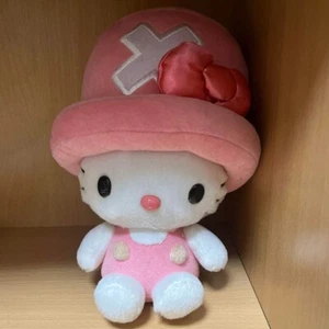 One Piece x Hello Kitty Plush Tony Tony Chopper Sanrio Used F/S - Picture 1 of 2