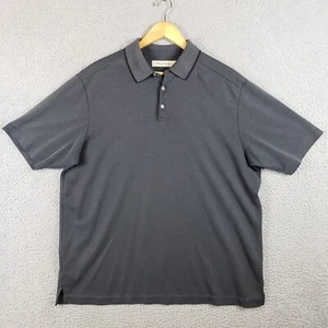 Tommy Bahama Men's Polo Shirt Gray Modal Polyester Blend Short Sleeve Size L - Picture 1 of 7