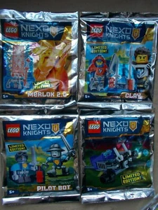 LEGO NEXO KONVOLUT - CLAY WIZARD MERLOK PILOT BOT FAHRZEUG NEU RITTER FOLIE SETS - Bild 1 von 5