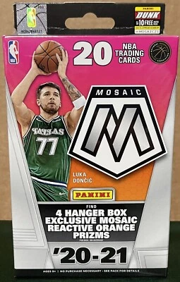 Caja colgante de baloncesto NBA 2020-21 Panini Mosaic - sellada de fábrica Foto 1 de 4