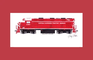 Central California Traction BL21CG 11"x17" impresión mate firmada por Andy Fletcher - Imagen 1 de 1