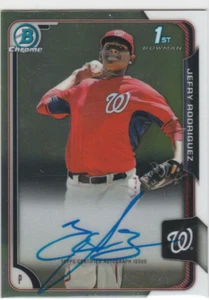 2015 Bowman Chrome Prospect Autograph #BCAPJR JEFRY RODRIGUEZ AUTO! NATIONALS - Picture 1 of 1