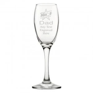 NO1 COPA FLAUTA CHAMPAGNE DAD CH12 GRABADA PERSONALIZADA - Imagen 1 de 2