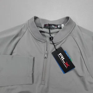 RLX Ralph Lauren Pro Fit Golf 1/4 Zip Pullover Wicking Gray Men’s Size S $168 - Picture 1 of 7