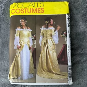 Vestido Renacentista McCalls Patrón 4414 Talla 14-20 Disfraz Juegos con disfraces Teatro - Imagen 1 de 5