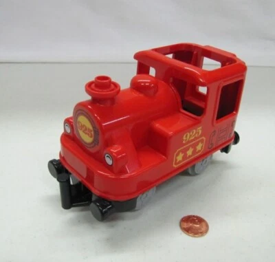 Lego Duplo Rojo Tren Motor Cabina #925 Repuesto con Chasis No Motorizado Foto 1 de 3