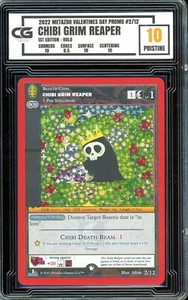Metazoo Valentine's Day Promo 1st Ed ~ CHIBI GRIM REAPER HOLO ~ CG 10 PRISTINE - Picture 1 of 2