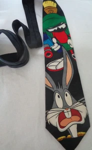 Men's - Looney Tunes - Bugs Bunny & Marvin - Neck Tie - Picture 1 of 1