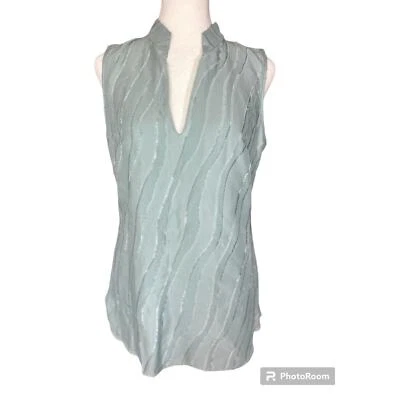 Etcetera women's Top size 0 - XS Classic With Edge aqua light blue - Image 1 of 4