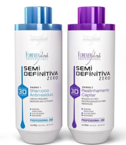 Alisado de cabello Forever Liss Semi Definitiva Zero 3D 2 X 1L - Imagen 1 de 2