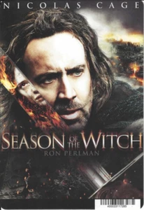 SEASON OF THE WITCH - Tarjeta Blockbuster Shelf - Nicholas Cage - AUTÉNTICA - Imagen 1 de 1
