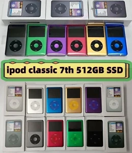 NEW, Apple iPod Classic 7th Generation 512GB SSD 2000mAh(All Colors)-WARRANTY - Picture 1 of 36