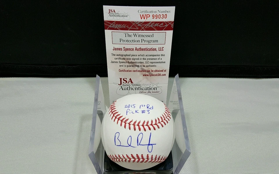 Brendan Rodgers Autographed Signed Ins"2015 1st Rd Pick #3 " ROMLB  Auth JSA - Image 1 of 4
