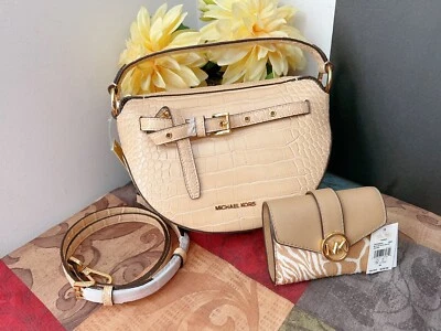 Michael Kors Эмилия Half Moon через плечо + бумажник комплект новый с Ярлыками - Изображение 1 из 4