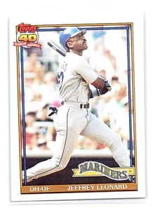 1991 Topps - 40th Anniversary Logo- #55 Jeffrey Leonard - Picture 1 of 2