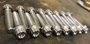 Titanium 12p Beadlock wheel bolts set 5/16-18 1-1/8” Rc Components Weld Unc - Photo 1 sur 2