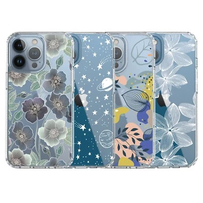 iPhone 16 15 14 13 12 11 X Pro Max Case, Anti-Scratch Clear Case with Design - Image 1 of 2