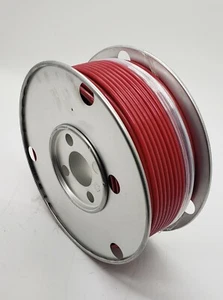 Cavo in fune metallica rivestito in vinile ROSSO, 1/8 - 3/16, 7x7, bobina da 250 piedi - Foto 1 di 1