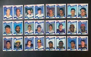 1987 M&M's Star Lineup conjunto completo de 24 tarjetas (12 paneles) - ¡12 miembros del Salón de la Fama! - Imagen 1 de 2