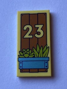 LEGO Bright Light Yellow Tile 2x4 Medium Nougat Boards 2387079pb1234 Set 41724 - Picture 1 of 1