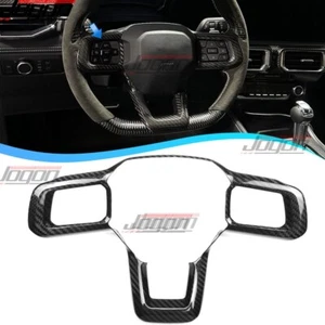 Dry Carbon For Ford Mustang S650 GT Premium 24+ Steering Wheel Button Bezel Trim - Picture 1 of 12