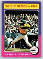 Topps 1975 World Series Game 1 WS #461