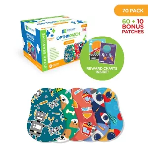 Parche adhesivo de silicona ultra sensible Opthopatch para ojos para niños (paquete de 70) - Imagen 1 de 6