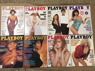 Vintage Playboy Magazines - 1990 Near Complete Donald Trump - 8 issues See Pics! - Image 1 of 4