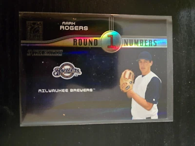 2004 Donruss Elite Extra Edition Round Numbers /500 Mark Rogers Brewers RC - Image 1 of 2