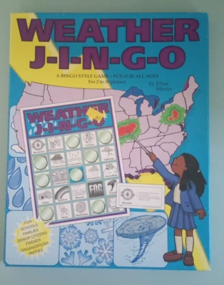 Educational WEATHER J--I-N-G-O BINGO STYLE GAME - Image 1 of 4