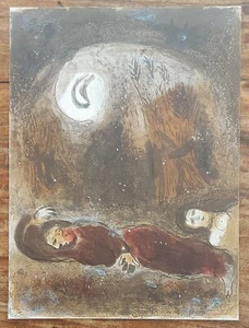 Marc CHAGALL (1887-1985) ORIGINAL Lithographie 248 RUTH zu Füßen BOAS Expertise - Bild 1 von 9