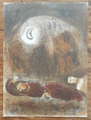 Marc CHAGALL (1887-1985) ORIGINAL Lithographie 248 RUTH zu Füßen BOAS Expertise - Bild 1 von 4