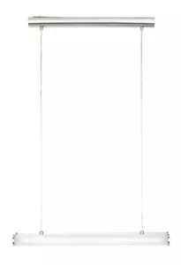 Matte Nickel 2 Light Chandelier/Island Light With Opal Frosted Glass $448 - Picture 1 of 1