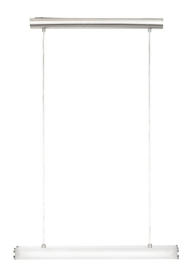 Matte Nickel 2 Light Chandelier/Island Light With Opal Frosted Glass $448 - Image 1 of 1