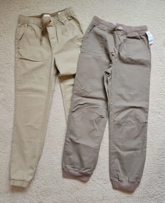 Pantalones caqui con cintura elástica vintage azul marino y Oshkosh para niños talla 14 nuevos con etiquetas Foto 1 de 4