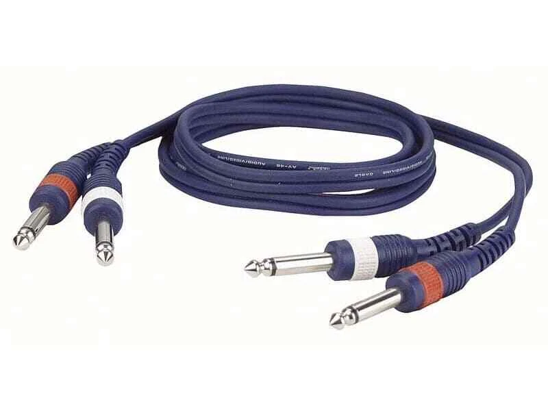 DAP AUDIO 2x Mono Jack en 2x Mono Jack 6,3mm, 3m